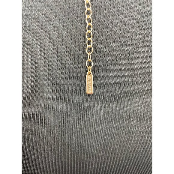 SUGARFIX by Baublebar Strawberry Ice Coral Goldtone Adjustable Chain Emerald Sha - Picture 3 of 8